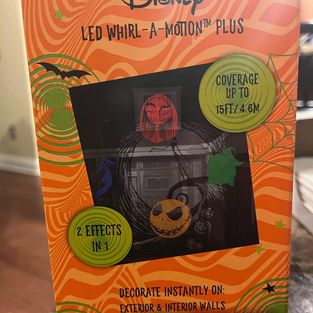 Disney Orange LED Whirl-A-Motion Plus Halloween Projector